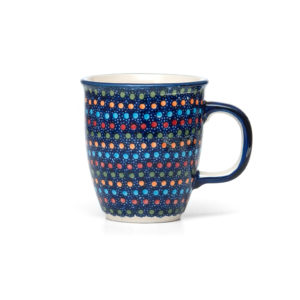 *4025 Kaffeetasse Saftbecher kugelige Tasse aus Bunzlauer Keramik; 200ml 