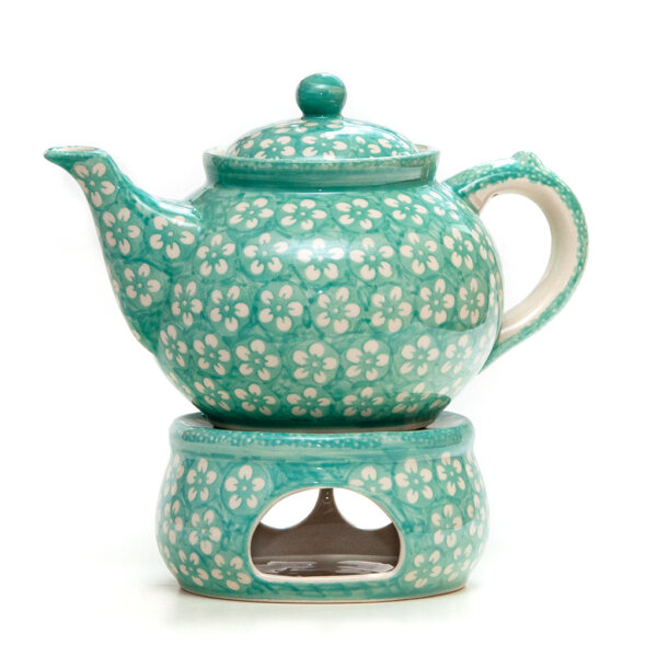 Teelicht ø16cm P089-54 Bunzlauer Keramik Stövchen für Teekanne 1,3Liter 