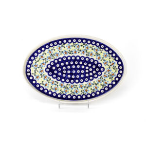 Bunzlauer Servierplatte oval 35x23cm Dekor A-42