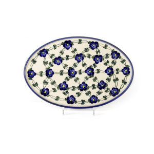 Bunzlauer Servierplatte oval 35x23cm Dekor E-02