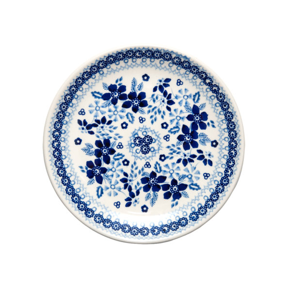 Bunzlauer Keramik Dessertteller 18cm Blue Line SB1 Unikat Modern signiert