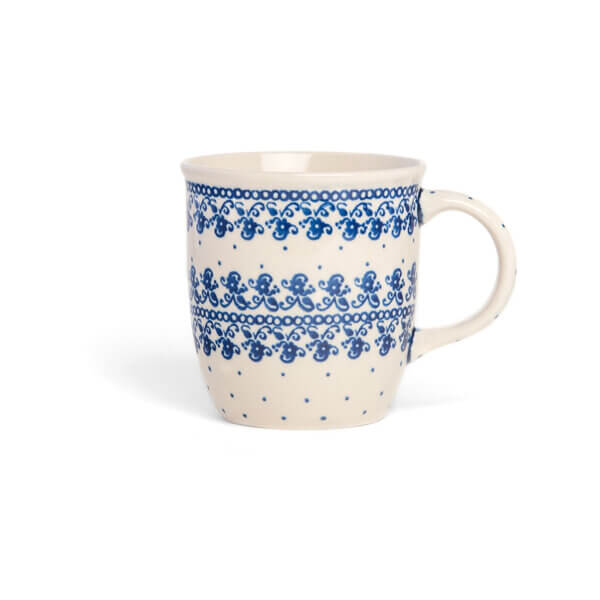 Bunzlauer Keramik Tasse mit Henkel 320ml Dekor D-866 Handarbeit