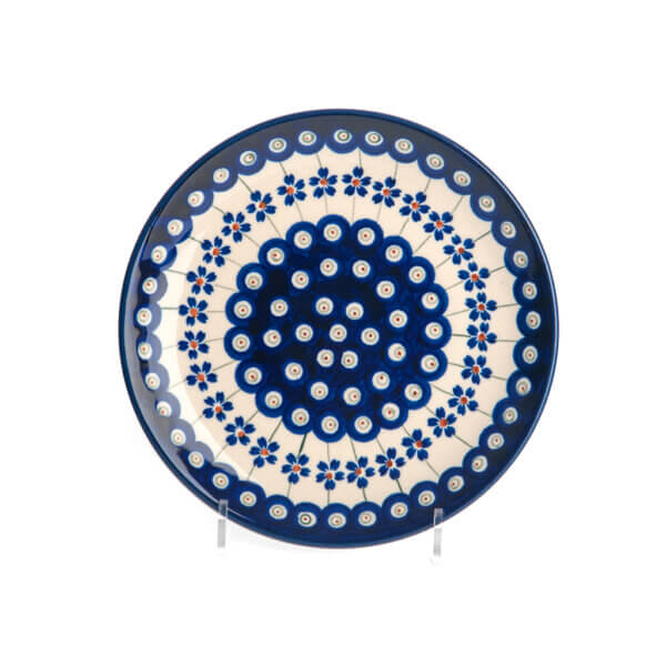 Bunzlauer Keramik Teller oval 19.5 cm Dekor A-166A Handarbeit