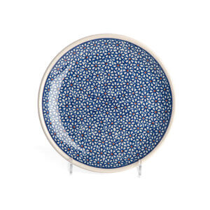 Bunzlauer Keramik Teller oval 19.5 cm Dekor D-120 Handarbeit