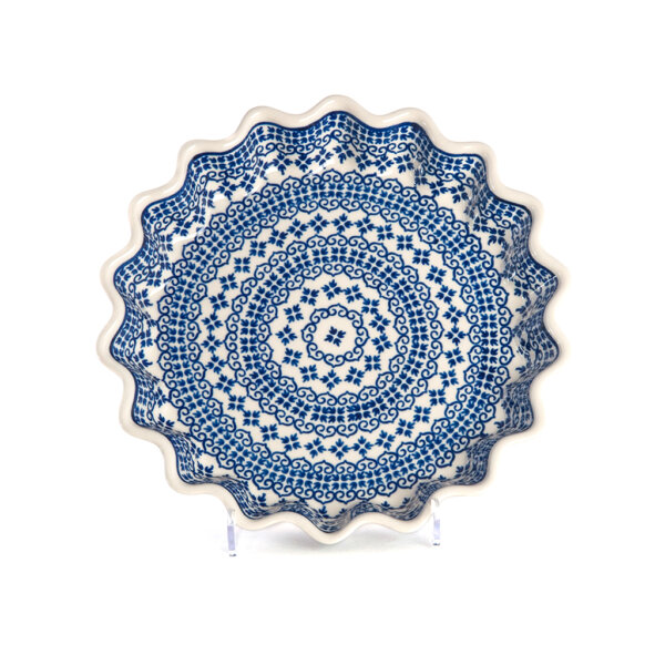 Bunzlauer Keramik Quicheform Tortenform Stern 26.5 cm Dekor D-922