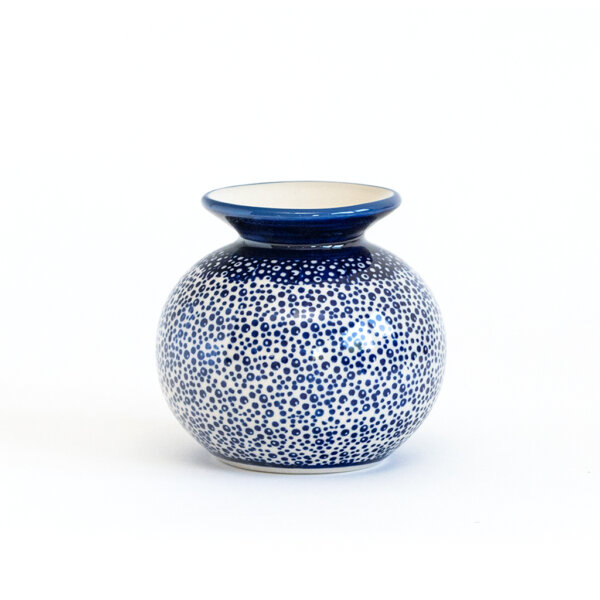 Bunzlauer Keramik Blumenvase Dekor MAGM Handbemalt