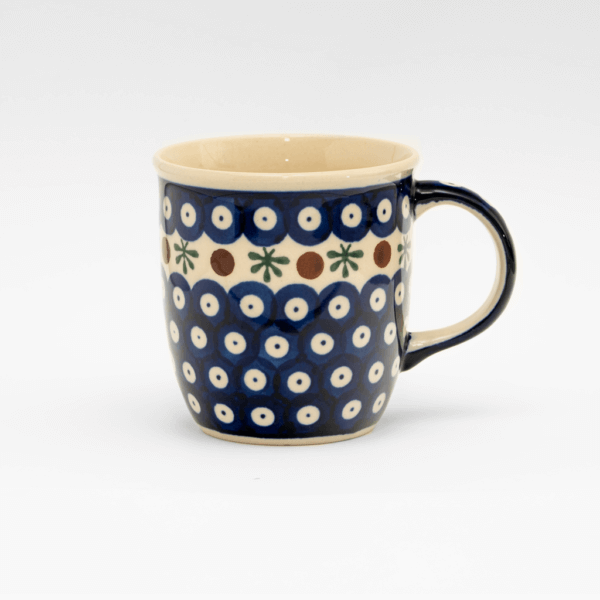 Bunzlauer Keramik Tasse mit Henkel 320ml Dekor D-41 Handarbeit