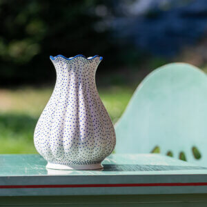 Bunzlauer Keramik Blumenvase Dekor 61A