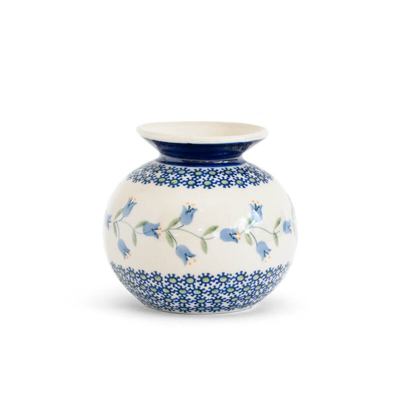 Bunzlauer Keramik Blumenvase Dekor ASD Handbemalt