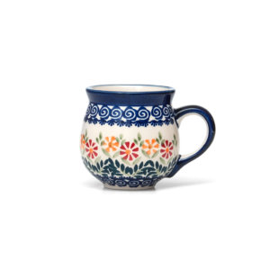 Bunzlauer Keramik Kugelbecher 200 ml Dekor JS14