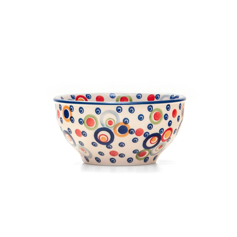 Bunzlauer Keramik Schale 13 cm Dekor CMZK Unikat Modern Handarbeit