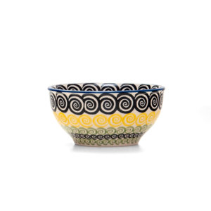 Bunzlauer Keramik Schale 13 cm Dekor CZZC Unikat Modern Handarbeit