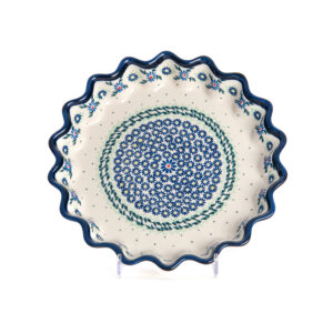 Bunzlauer Keramik Quicheform Tortenform Stern 26.5 cm Dekor A-1163A