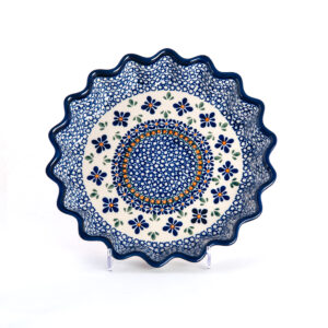 Bunzlauer Keramik Quicheform Tortenform Stern 26.5 cm Dekor A-221A