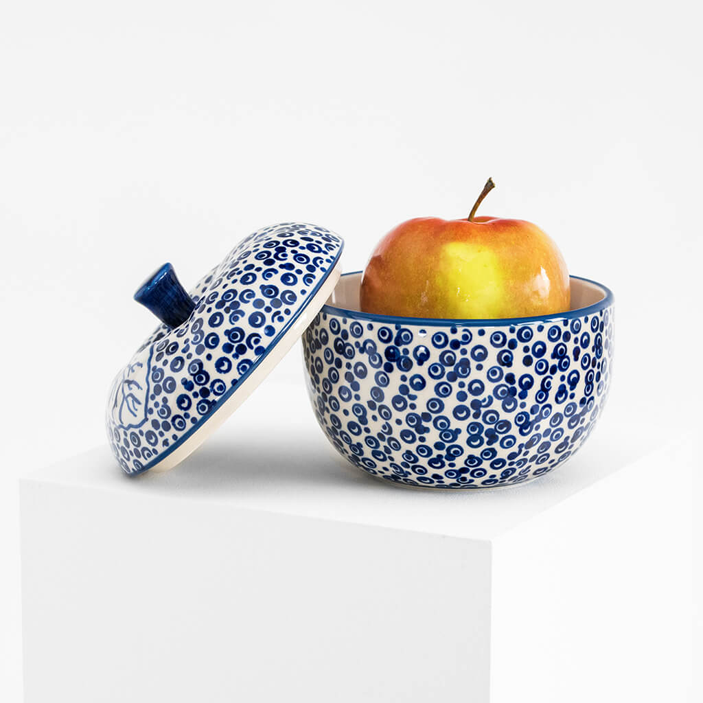 Bunzlauer Keramik Römertopf Apfelbräter Dekor MAGD Handarbeit ...