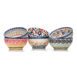 Bunzlauer Keramik Schalen 13 cm 6er Set Handarbeit Neu|Bunzlauer Keramik Schalen 13 cm 6er Set Handarbeit Neu |