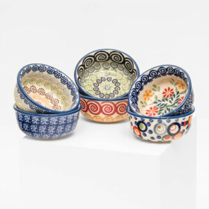 Bunzlauer Keramik Schälchen Förmchen 9cm 6er Set Handarbeit