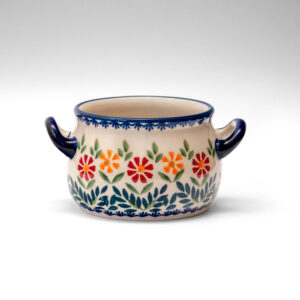 Bunzlauer Keramik Suppentasse 11cm Dekor JS14 Handarbeit