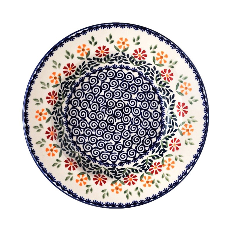 Bunzlauer Keramik Suppenteller 24cm Dekor JS14