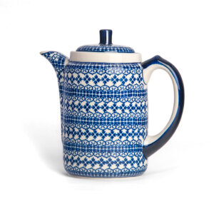 Bunzlauer Tee-/Kaffeekanne Kanne 1.2 L Dekor D-922 Handarbeit