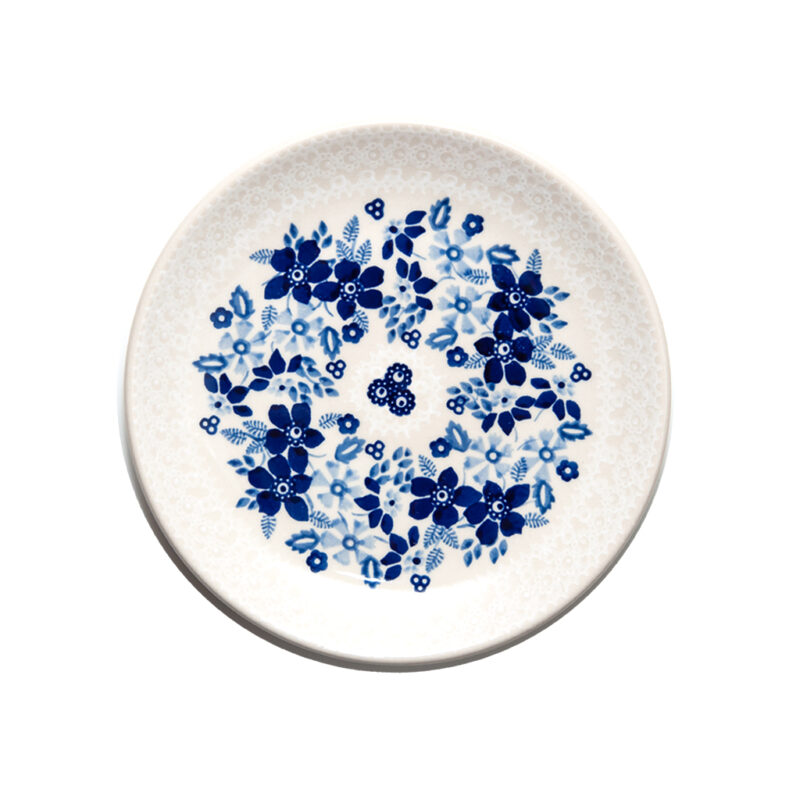 Bunzlauer Keramik Dessertteller 18cm Blue Line SB4 Unikat Modern signiert|Bunzlauer Keramik Dessertteller 18cm Blue Line SB6 Unikat Modern signiert