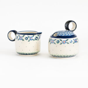 Bunzlauer Zuckerdose und Milchkännchen 2er Set Serie OTOK Dekor A-1163A