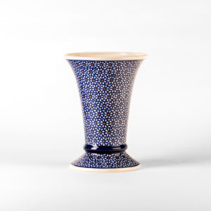 Bunzlauer Blumenvase konisch Dekor D-120