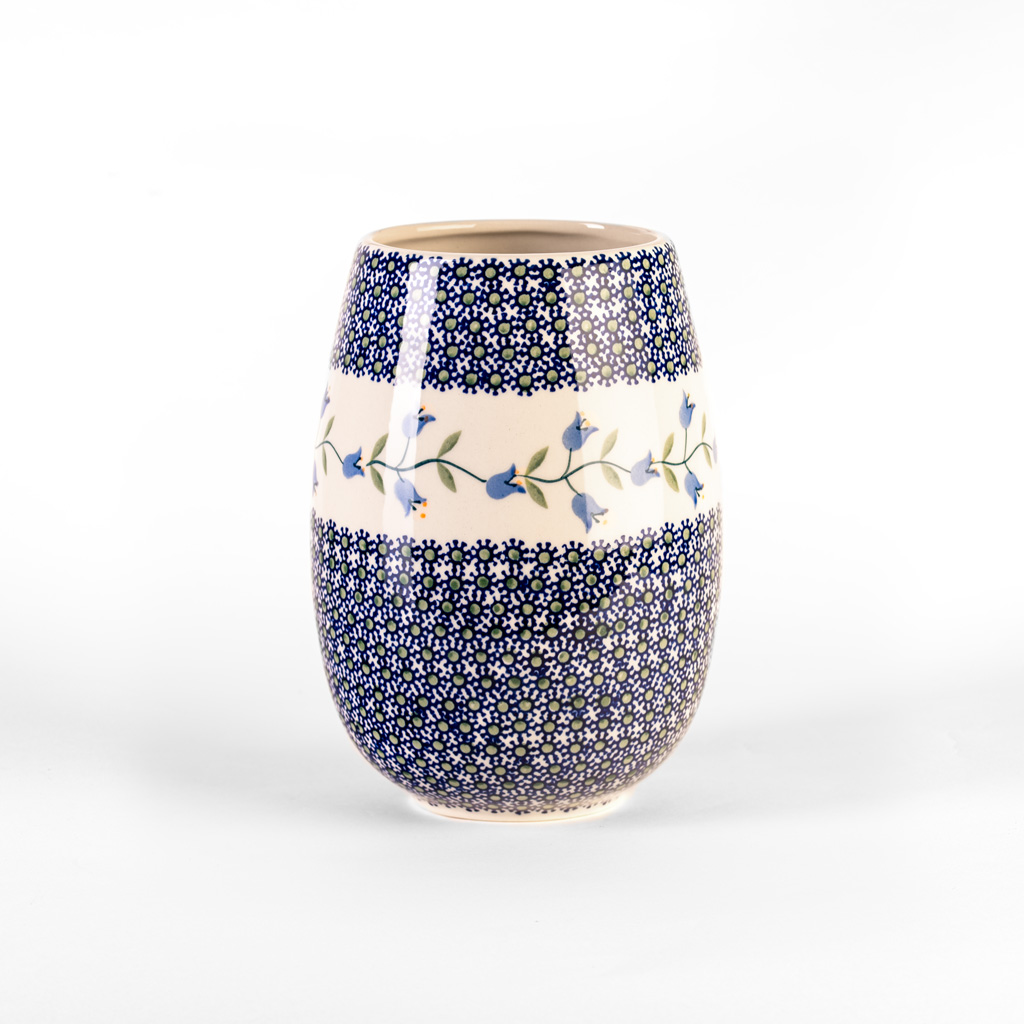 Bunzlauer Blumenvase Dekor ASD