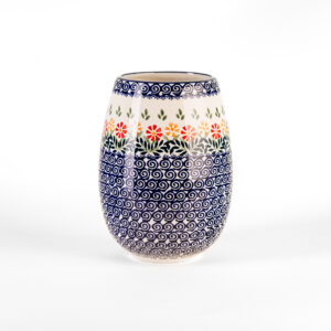 Bunzlauer Blumenvase Dekor JS14