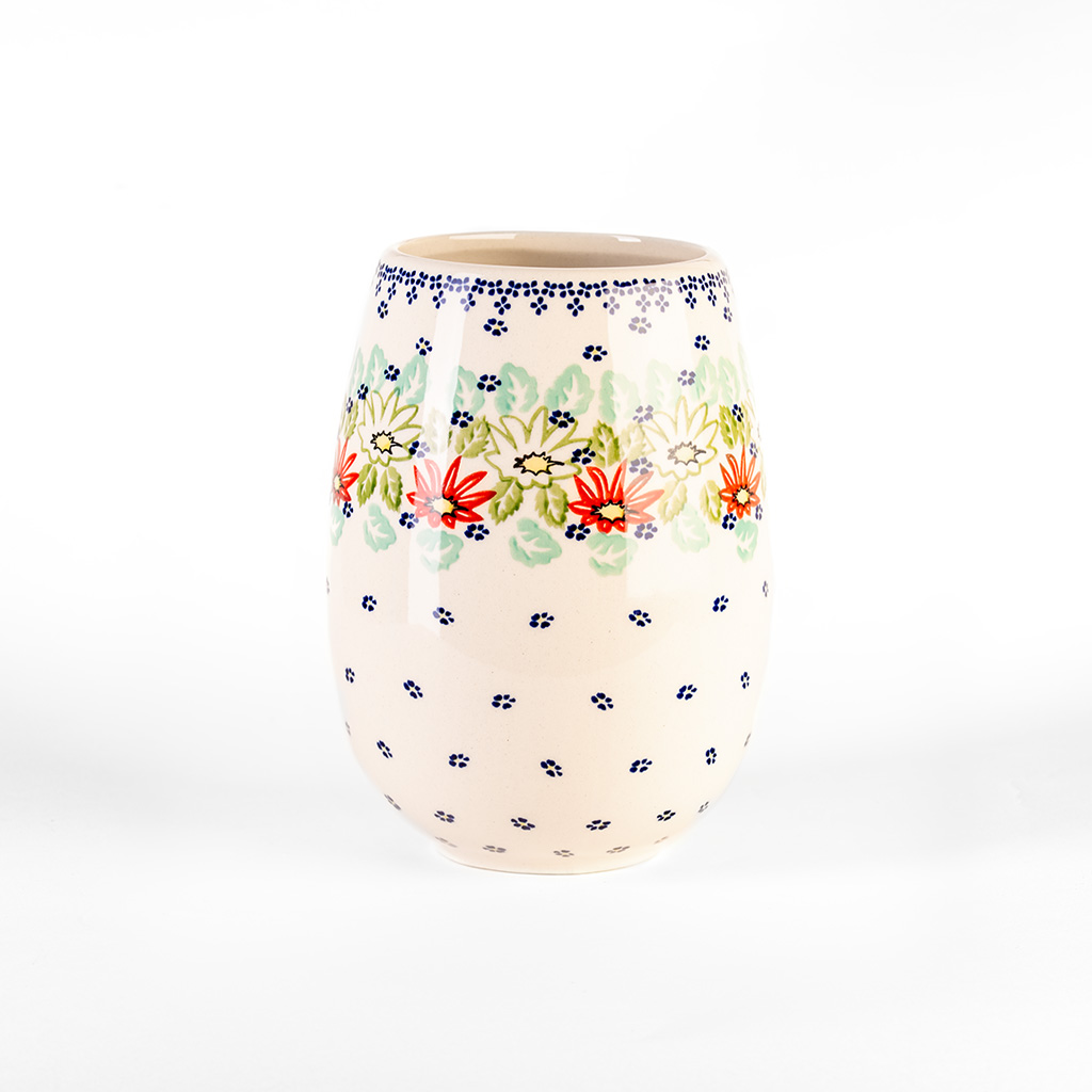 Bunzlauer Blumenvase Dekor MC20