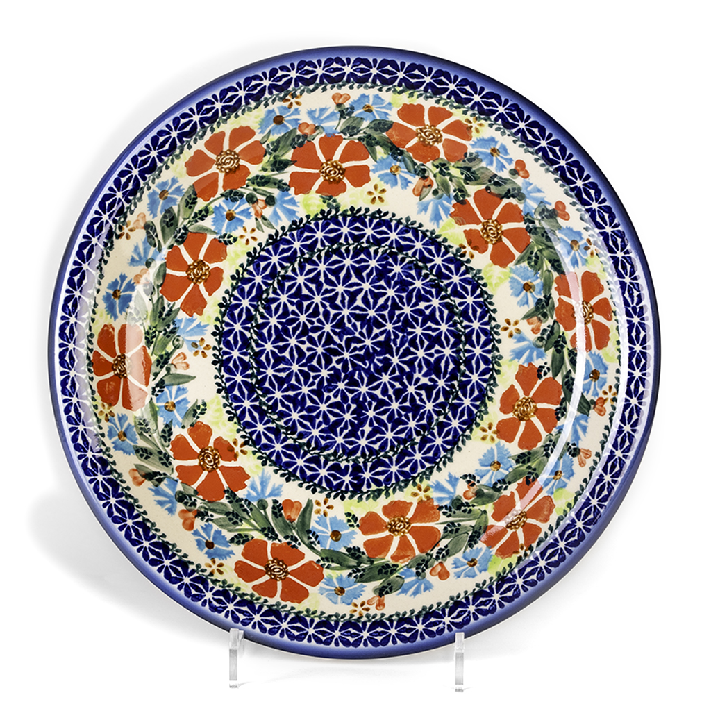 Bunzlauer Speiseteller Essteller 26cm Dekor A-45