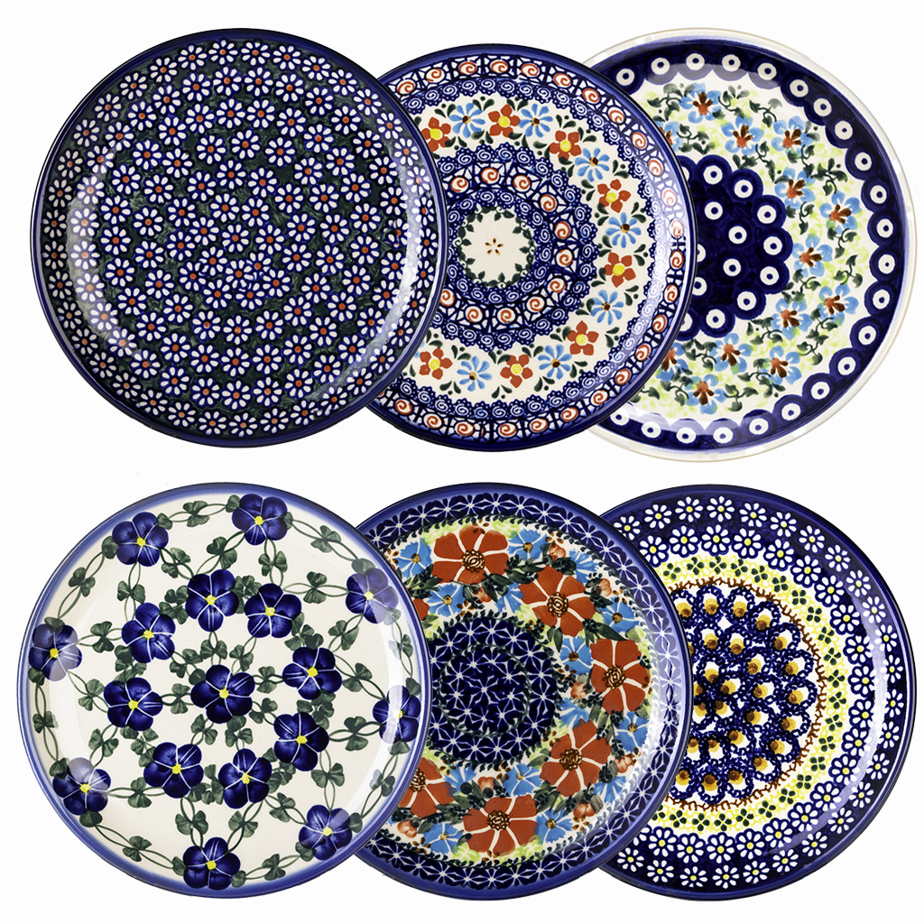 Bunzlauer Frühstücksteller 19 cm 6er Set