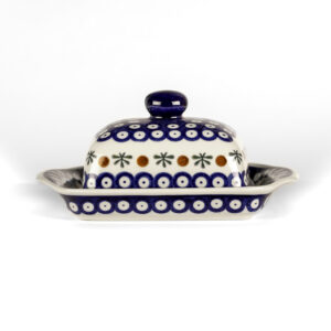 Bunzlauer Butterglocke rechteckig Dekor BT-02