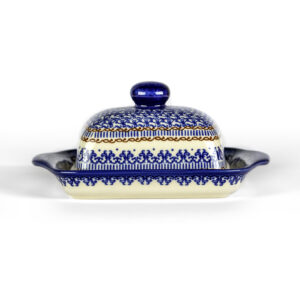 Bunzlauer Butterglocke rechteckig Dekor C-14