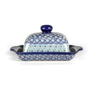 Bunzlauer Butterglocke rechteckig Dekor U-13